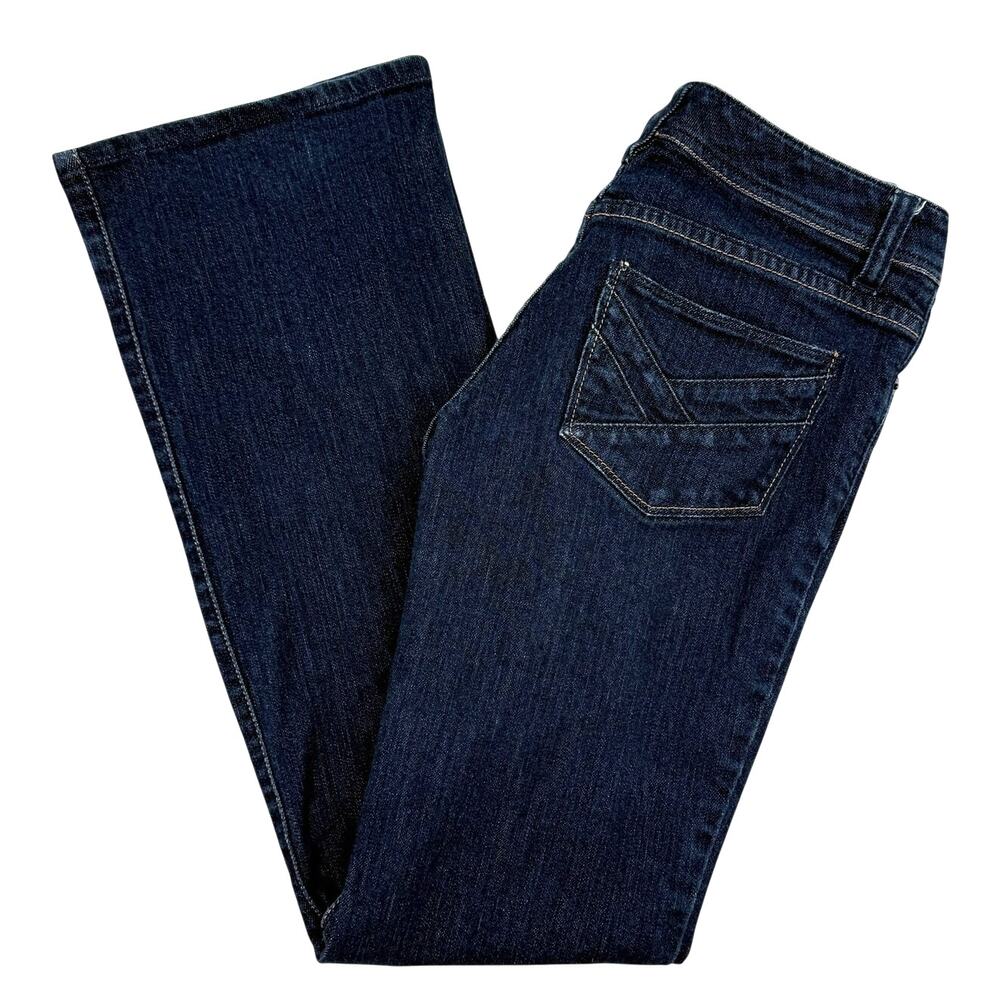 The Limited Bootcut Jeans Size 2 Dark Blue Indigo Wash Denim Low Rise Y2K